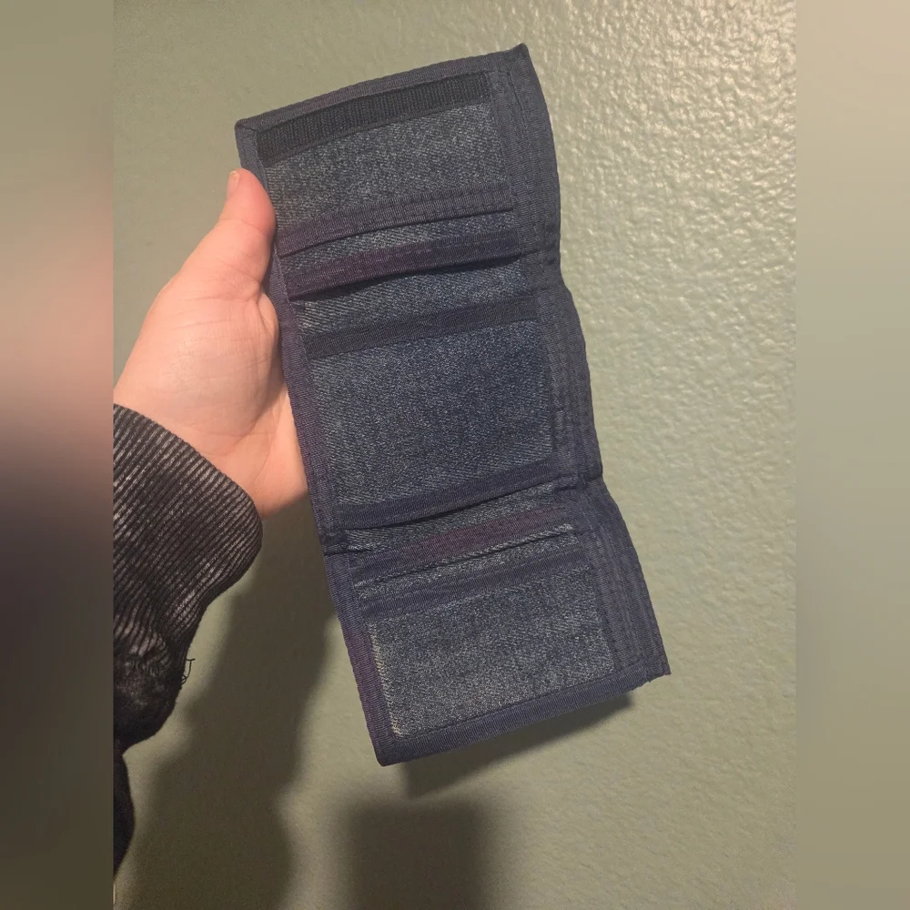 Vintage Levi's Blue Denim Wallet with Logo Patch